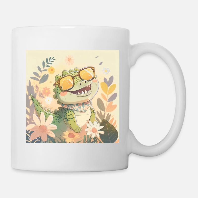 Bébé crocodile - Mug blanc - blanc