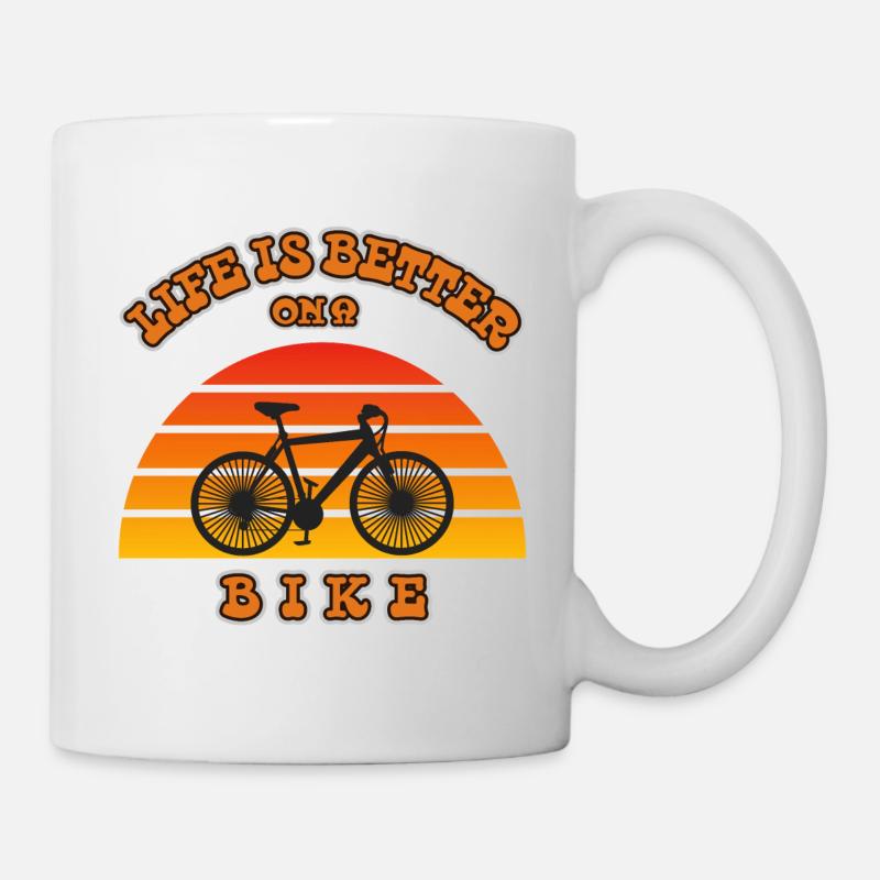 LIFE IS BETTER ON A BIKE - Mug - white