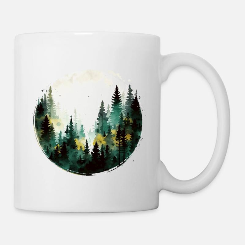 Forêt de sapins - Mug blanc - blanc