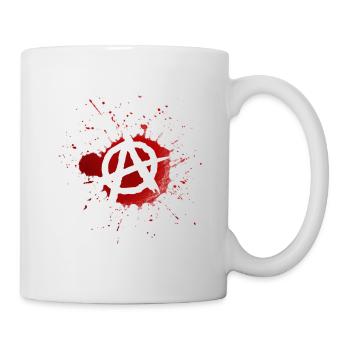Blutiges Anarchie-Logo - Tasse - Weiß - Rechts