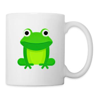 Frosch Icon - Tasse - Weiß - Rechts