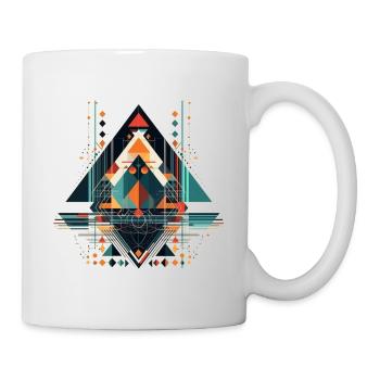 Cooles geometrisches ethno Motiv - Tasse - Weiß - Rechts