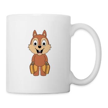 REISE - URLAUB - EICHHÖRNCHEN - AUSWANDERER - TIER - Tasse - Weiß - Rechts