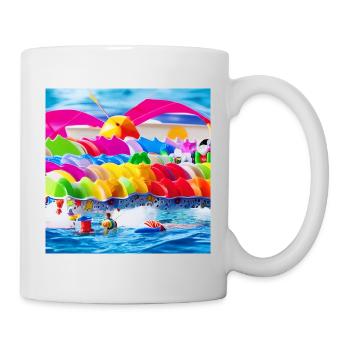 Spielzeug am Meer - Tasse - Weiß - Rechts