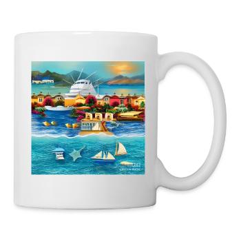 Urlaub am Meer - Tasse - Weiß - Rechts