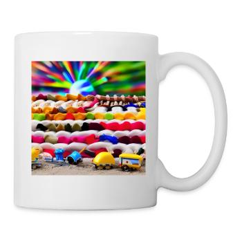 Spielzeug an der sonnigen Küste - Tasse - Weiß - Rechts