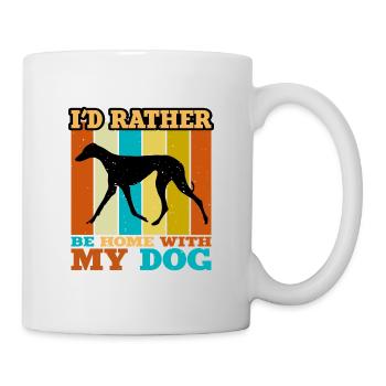 Azawakh Dog Lover Silhouette Vintage Sunset - Mug blanc - blanc - Droite