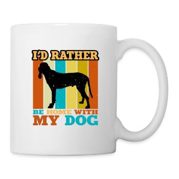 Ariegeois Dog Lover Silhouette Vintage Sunset - Mug blanc - blanc - Droite
