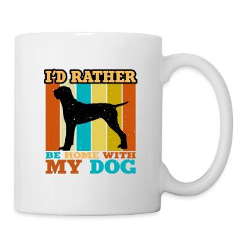 Ariège Pointer Hund Lover Silhouette Vintage Sunset - Tasse - Weiß - Rechts