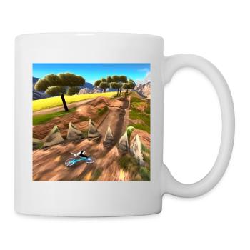 Biken durch die sonnige - Tasse - Weiß - Rechts