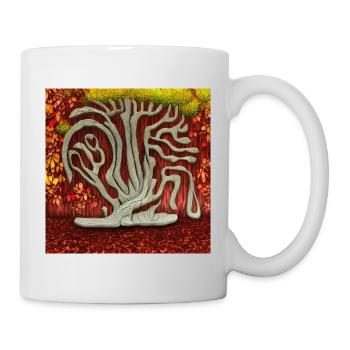 Alter Baum im Herbst - Tasse - Weiß - Rechts