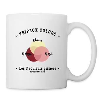 TRIPACK COLORS VIN DE FRANCE - Mug blanc - blanc - Droite