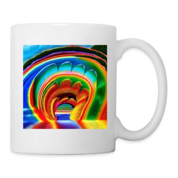 sunny day rainbow - Mug - white - Right