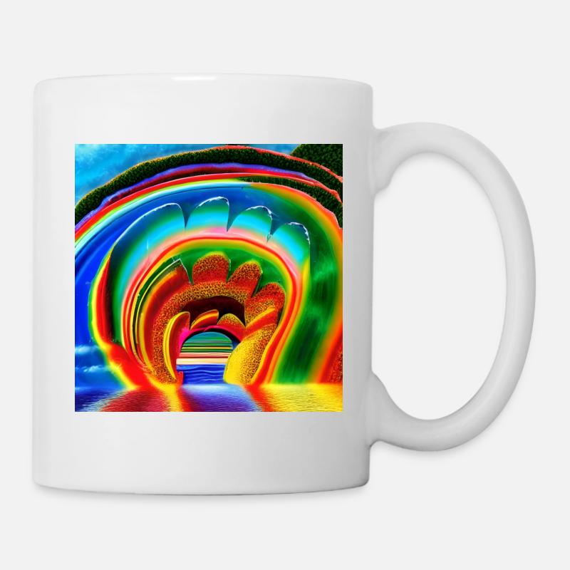sunny day rainbow - Mug - white