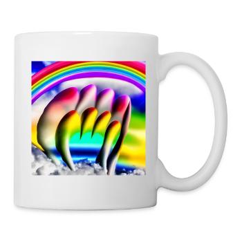 rainbow in sunny day - Mug - white - Right