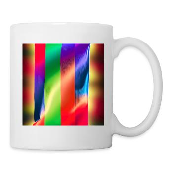 crazy vertical colors - Mug - white - Right