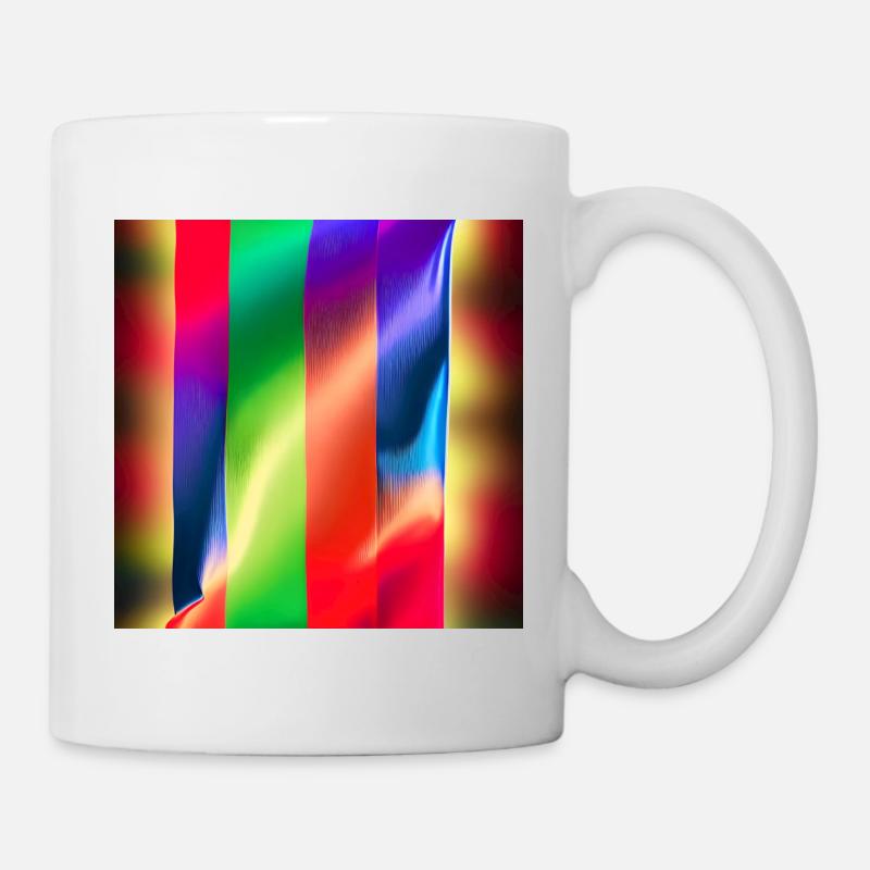 Verrückte vertikale Farben - Tasse - Weiß
