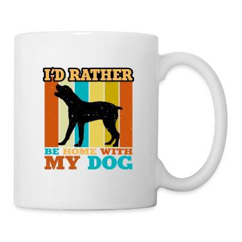 Boerboel Dog Lover Silhouette Vintage Sunset - Mug - white - Right