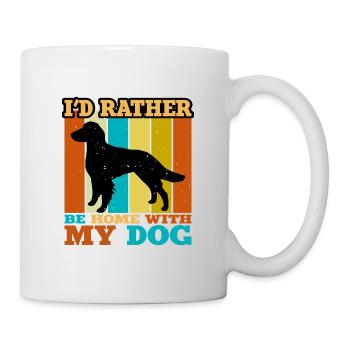 Britanny Dog Lover Silhouette Vintage Sunset - Mug blanc - blanc - Droite