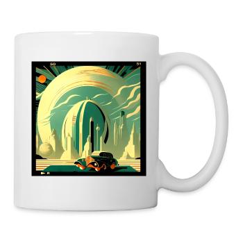Nostalgic future - Mug - white - Right