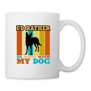 Carolina Dog Lover Silhouette Vintage Sunset - Mug blanc - blanc - Droite