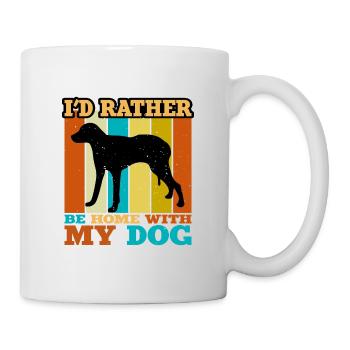 Chien Francais Blanc Et Orange Dog Silhouette - Mug - white - Right