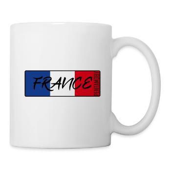 FRANKREICH FRANCE FLAGGE BAND ABZEICHEN - Tasse - Weiß - Rechts
