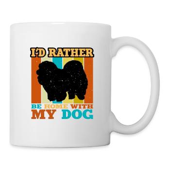Chow Chow Dog Lover Silhouette Vintage Sunset - Mug - white - Right
