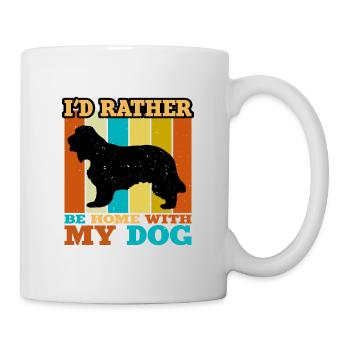 Cocker Spaniel Dog Lover Silhouette Vintage Sunset - Mug - white - Right