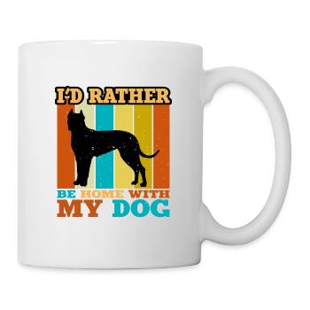 Cordoba Fighting Dog Lover Silhouette Retro Sunset - Mug - white - Right