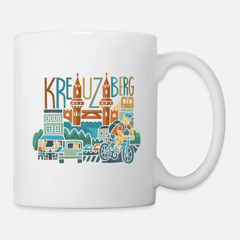 Kreuzberg color - Tasse - Weiß