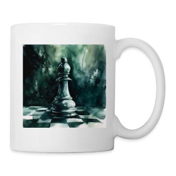 Turquoise Chess Bishop - Mug - white - Right