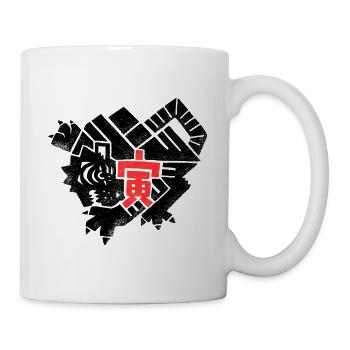 tora Tiger - Tasse - Weiß - Rechts