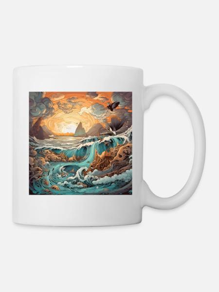 Ciel et Mer - Mug blanc - blanc
