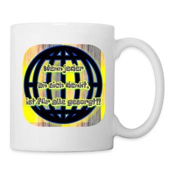 Wenn jeder... - Club WoW - Tasse - Weiß - Rechts