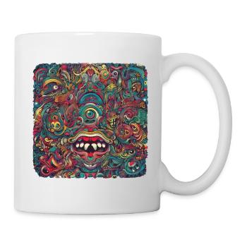 Psychedelic explosion - surrealist motif - Mug - white - Right