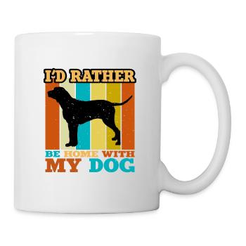 Grand Anglo Français Tricolore Hundesilhouette - Tasse - Weiß - Rechts