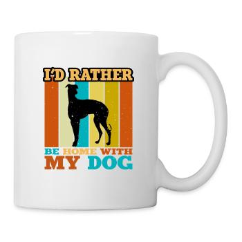 Galgo Espanol Dog Lover Silhouette Vintage Sunset - Mug - white - Right