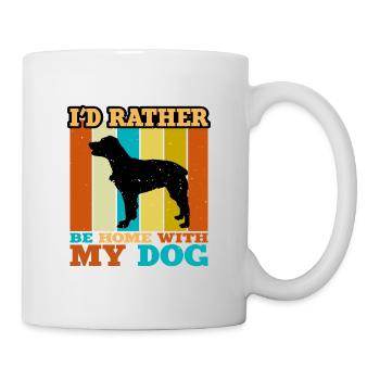 Épagneul Français Dog Lover Silhouette Vintage Sunset - Mug blanc - blanc - Droite