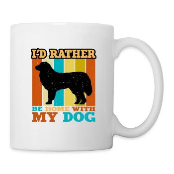 Great Pyrénées Dog Lover Silhouette Vintage Sunset - Mug blanc - blanc - Droite