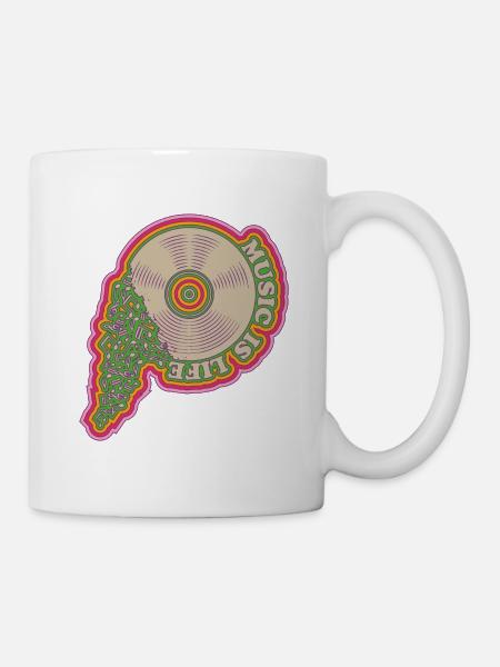 Music is life - Tasse - Weiß