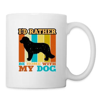 Karakachan Chien Amant Silhouette Vintage Coucher de soleil - Mug blanc - blanc - Droite