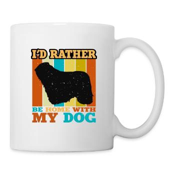 Komondor Dog Lover Silhouette Vintage Sunset - Mug blanc - blanc - Droite