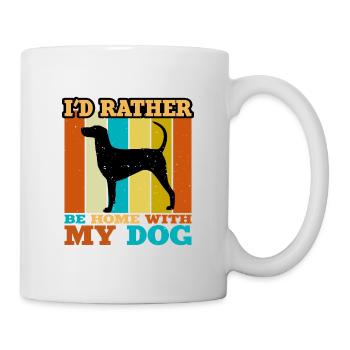 Kerry Beagle Dog Lover Silhouette Vintage Sunset - Mug blanc - blanc - Droite