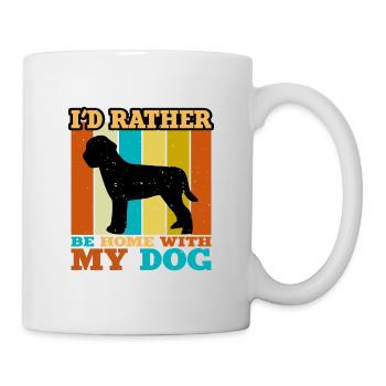 Lagotto Romagnolo Dog Love Silhouette Retro Sunset - Mug - white - Right
