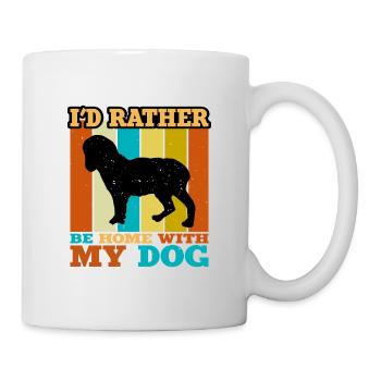 Norfolk Spaniel Dog Love Silhouette Vintage Sunset - Mug - white - Right