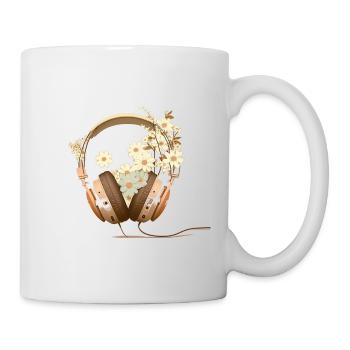 Le nouveau Flower Headset 2 - Mug blanc - blanc - Droite
