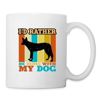 Tamaskan Dog Lover Silhouette Vintage Sunset - Mug - white - Right