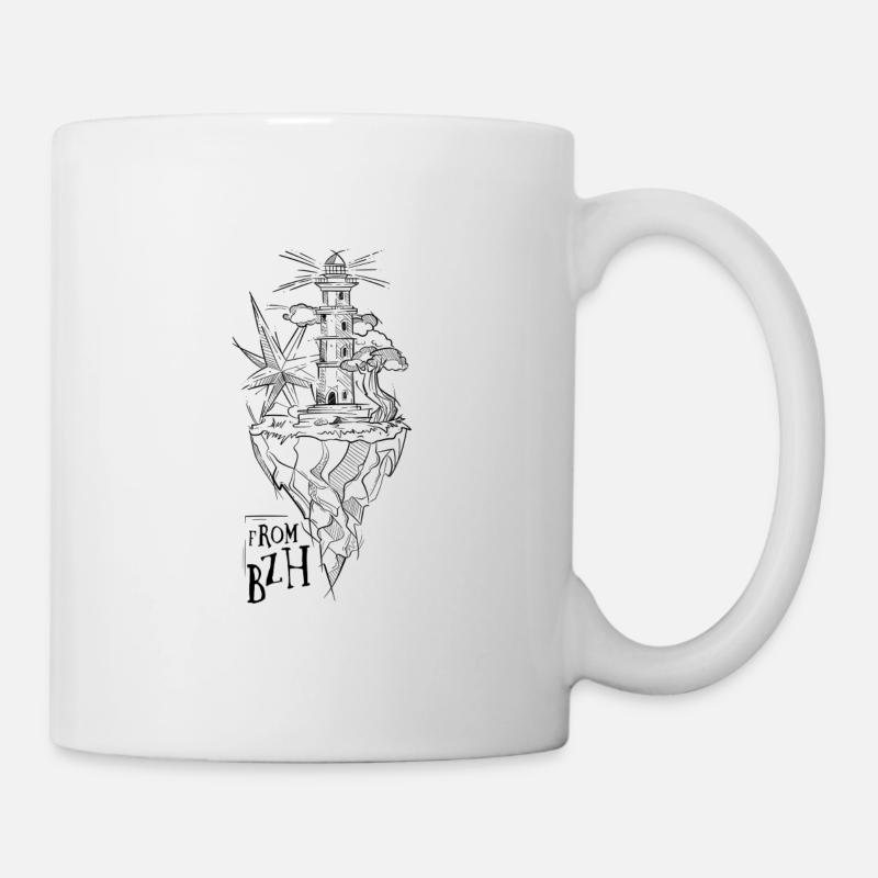 From BZH Breton de Bretagne - Mug blanc - blanc