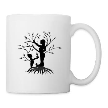 Liebe Mutter und Kind - Tasse - Weiß - Rechts